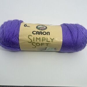 Caron Simply Soft Brites Yarn Grape 9610 Worsted Medium 4 Acrylic 6oz Skein